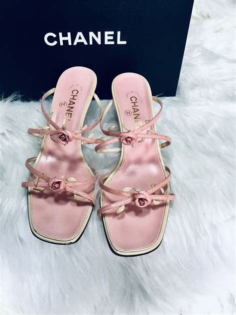 chanel pink rose heels|chanel pink shoes for women.